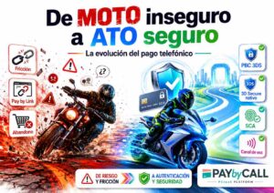 De pagos MOTO inseguros a pagos ATO autenticados con PBC 3DS, SCA y 3D Secure nativo en el canal de voz.